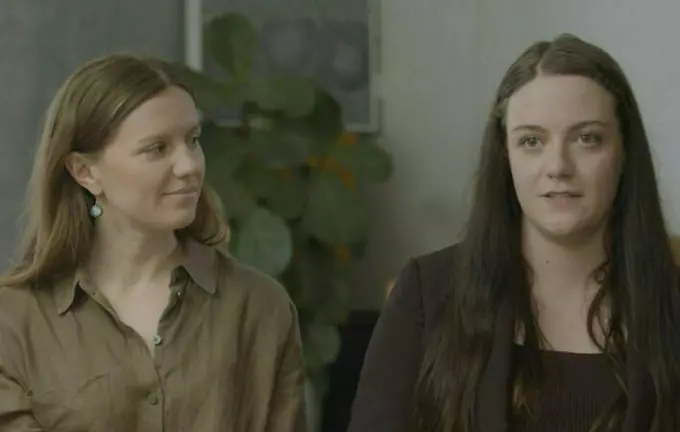 Aod Two Women Sitting Interview Setting