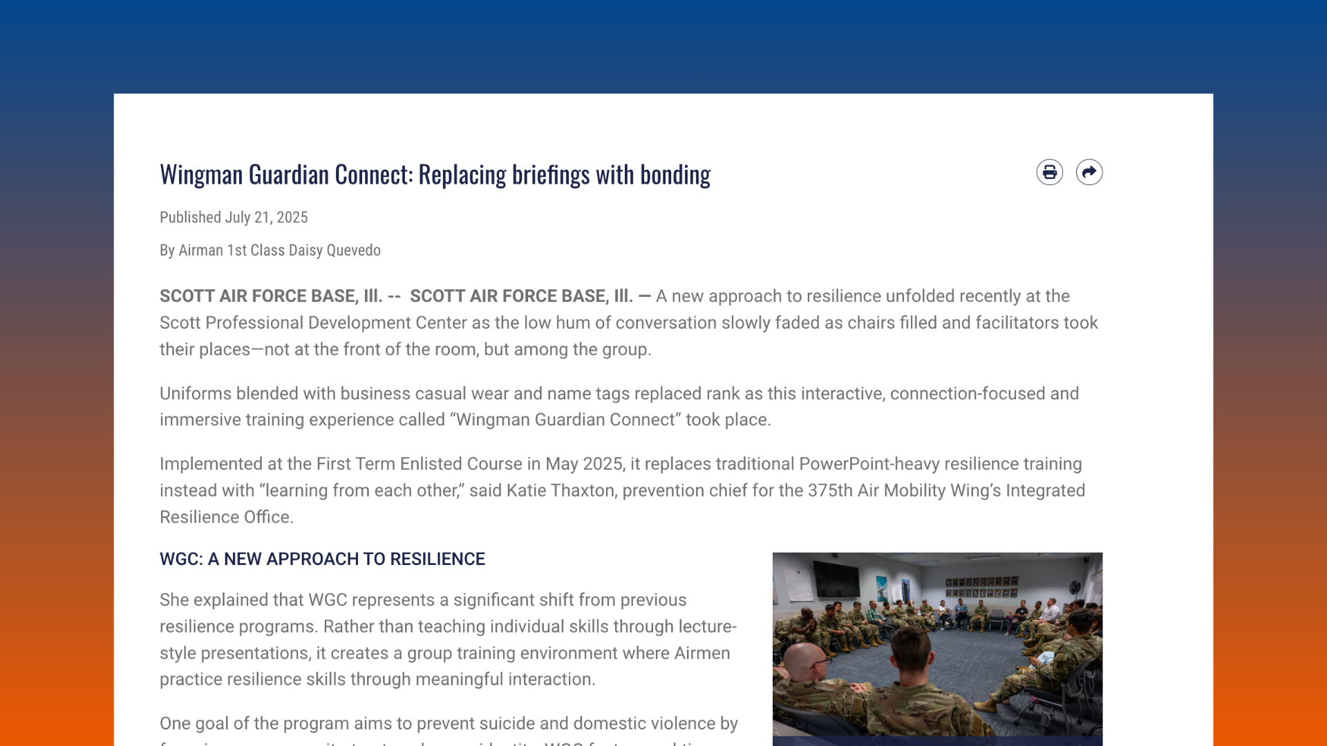 Replacing briefings with bonding