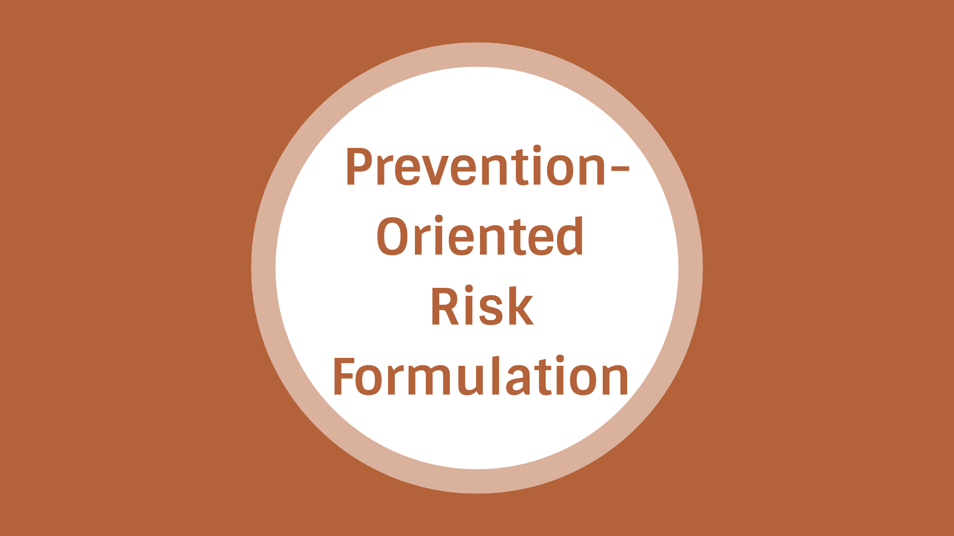 Risk Formulation 2