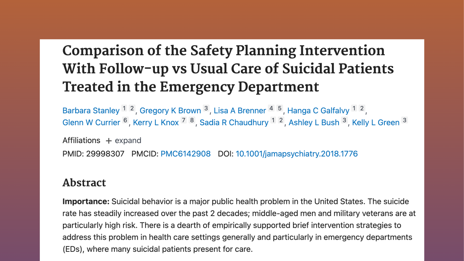 Safety Planning Stanley